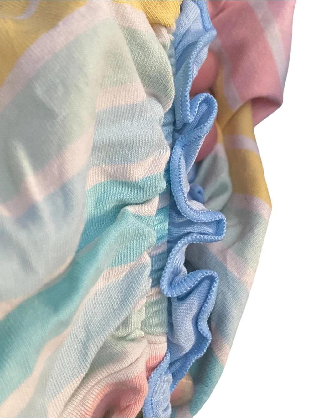 Matilda Jane Toddler Ruffle Pastel Stripe Bloomers/Diaper Cover Size 18/24m